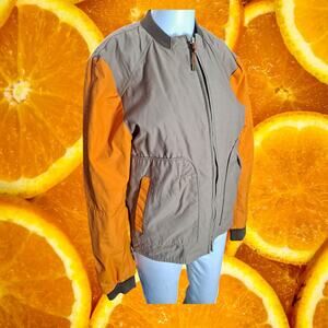 Zara‎ Denim Couture Men's Cotton-Nylon Full Zip Bomber Jacket Size M